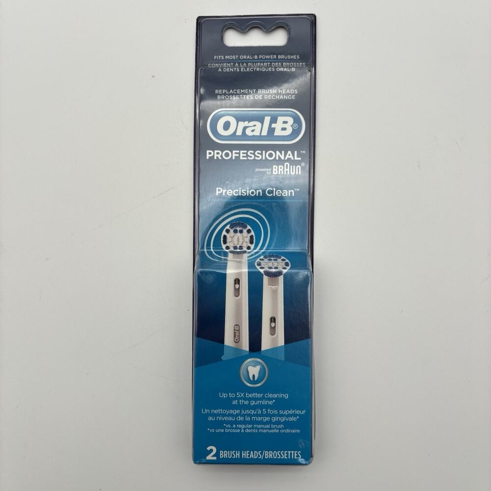 Oral-B Professional Braunn Dual Clean Superior 2 Replacement Brush Heads NEW